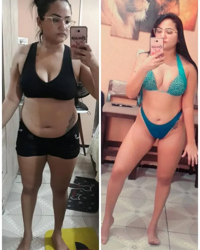 Priscila · antes e depois